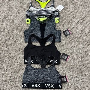 Sports Bra lot - Black, Gray, and Yellow (all 4)